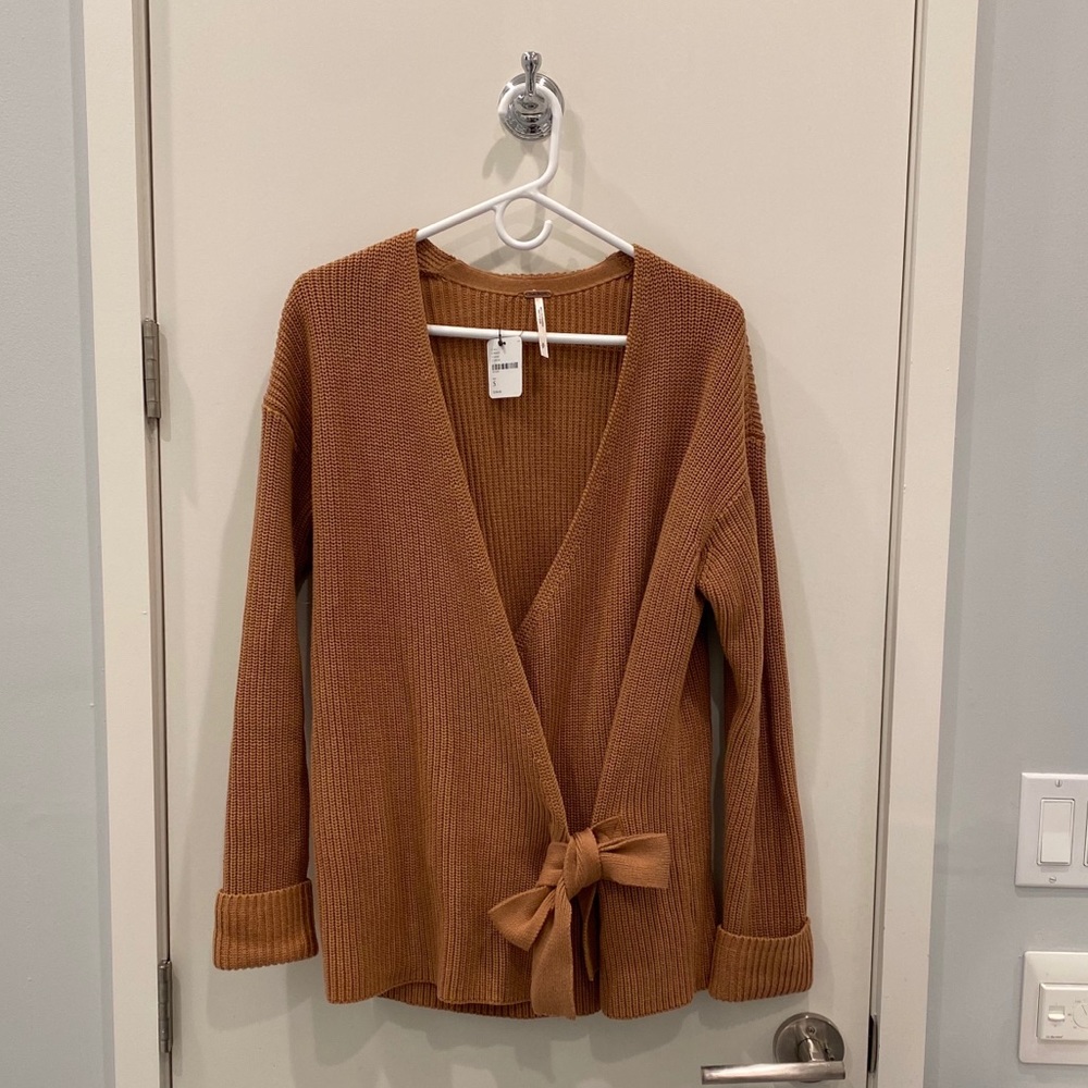 Ribbed Wrap Cardigan